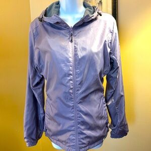 Avalanche reversible lavender nylon/heather gray jersey jacket. Size Medium